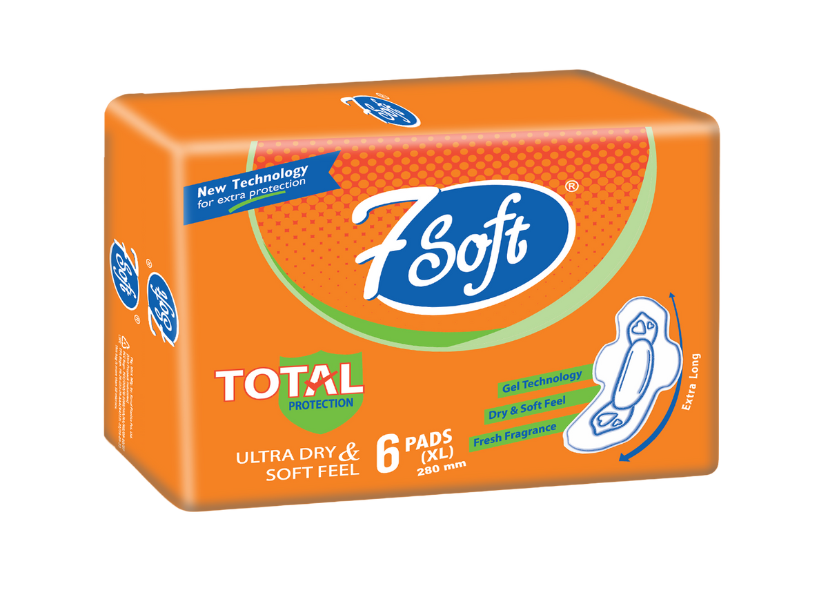 7 Soft Ultra Dry Sanitary Pad XL 280mm 6 Pads