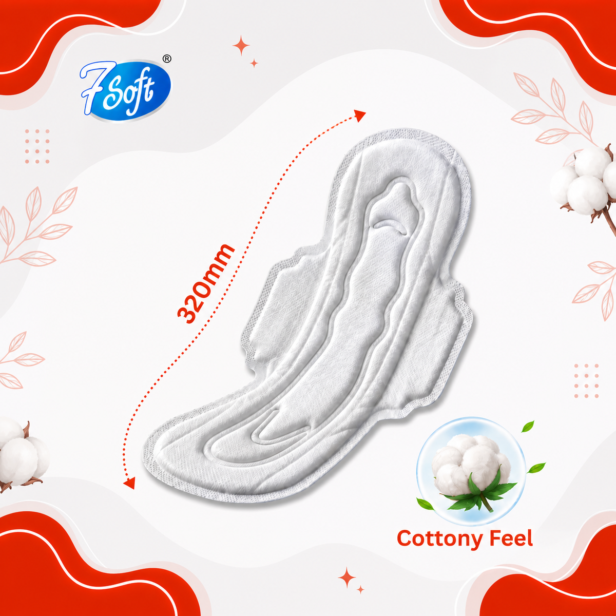 7Soft Maxi Care – XXL 320mm – 40 Pads