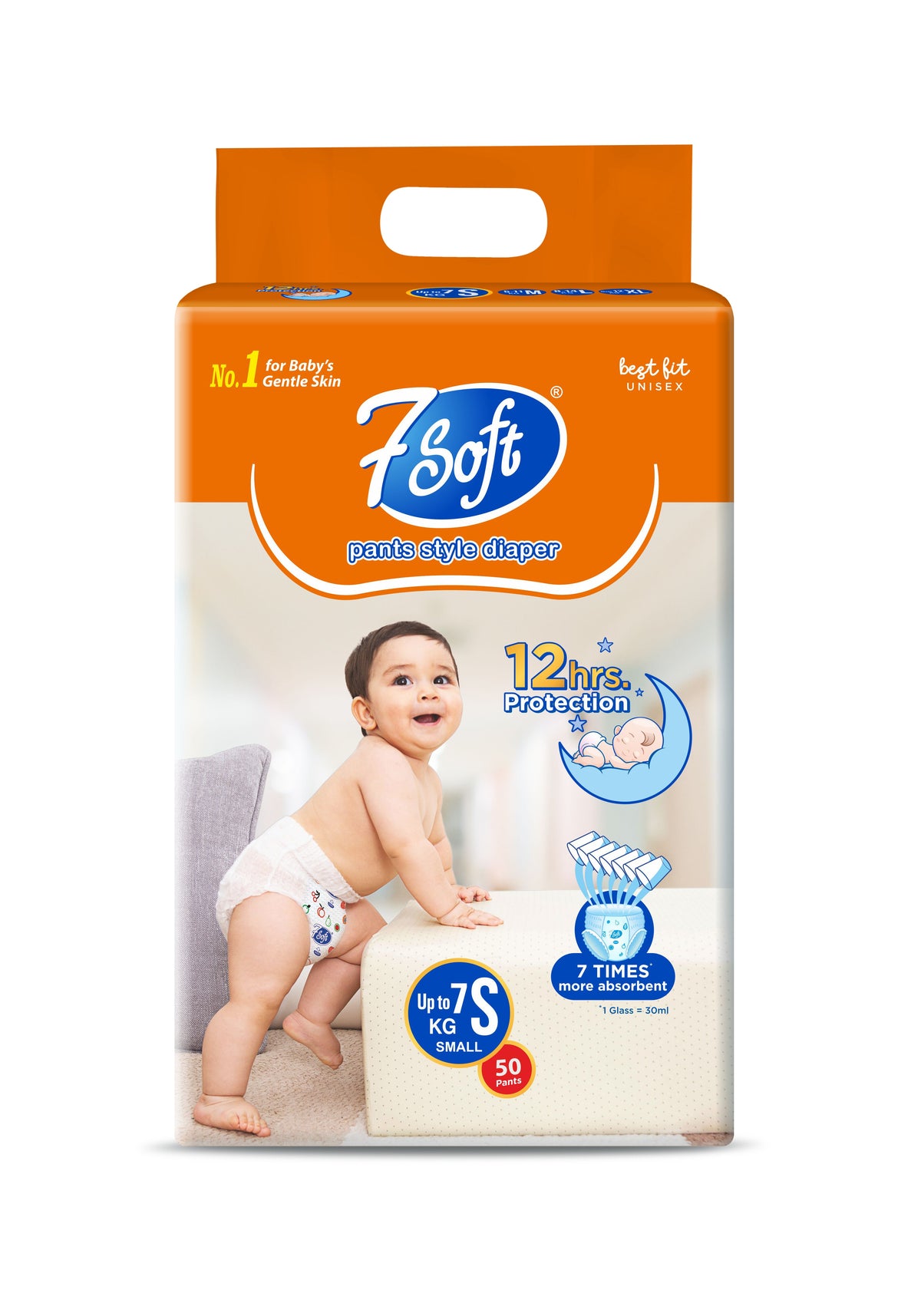 7 Soft Pant Style Diaper Small