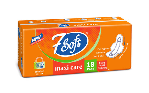 7 Soft Maxi Care Sanitary Pad Extra Large 280mm 18 Pads