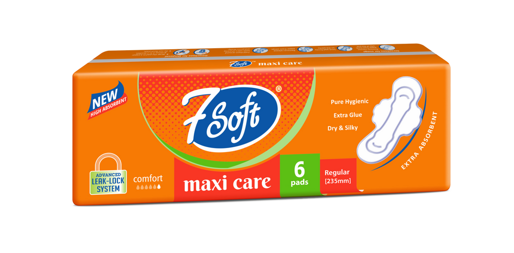 7 Soft Maxi Care Sanitary Pad Regular 235mm 6 Pads