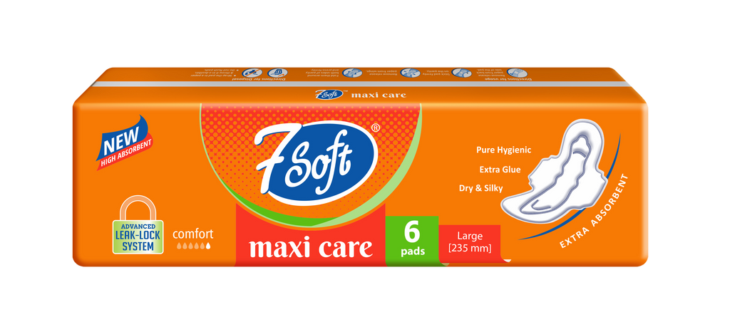 7 Soft Maxi Care Sanitary Pad Regular 235mm 6 Pads