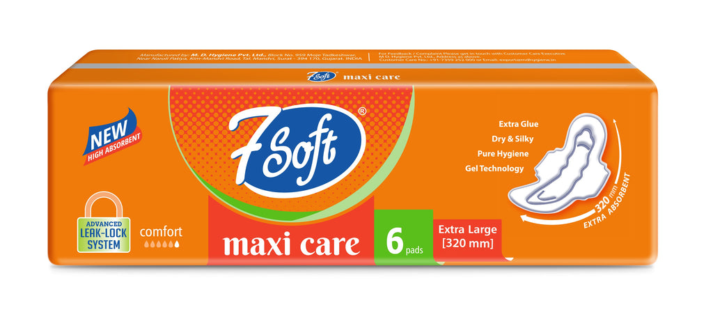 7 Soft Maxi Care Sanitary Pad Extra Large 320mm 6 Pads